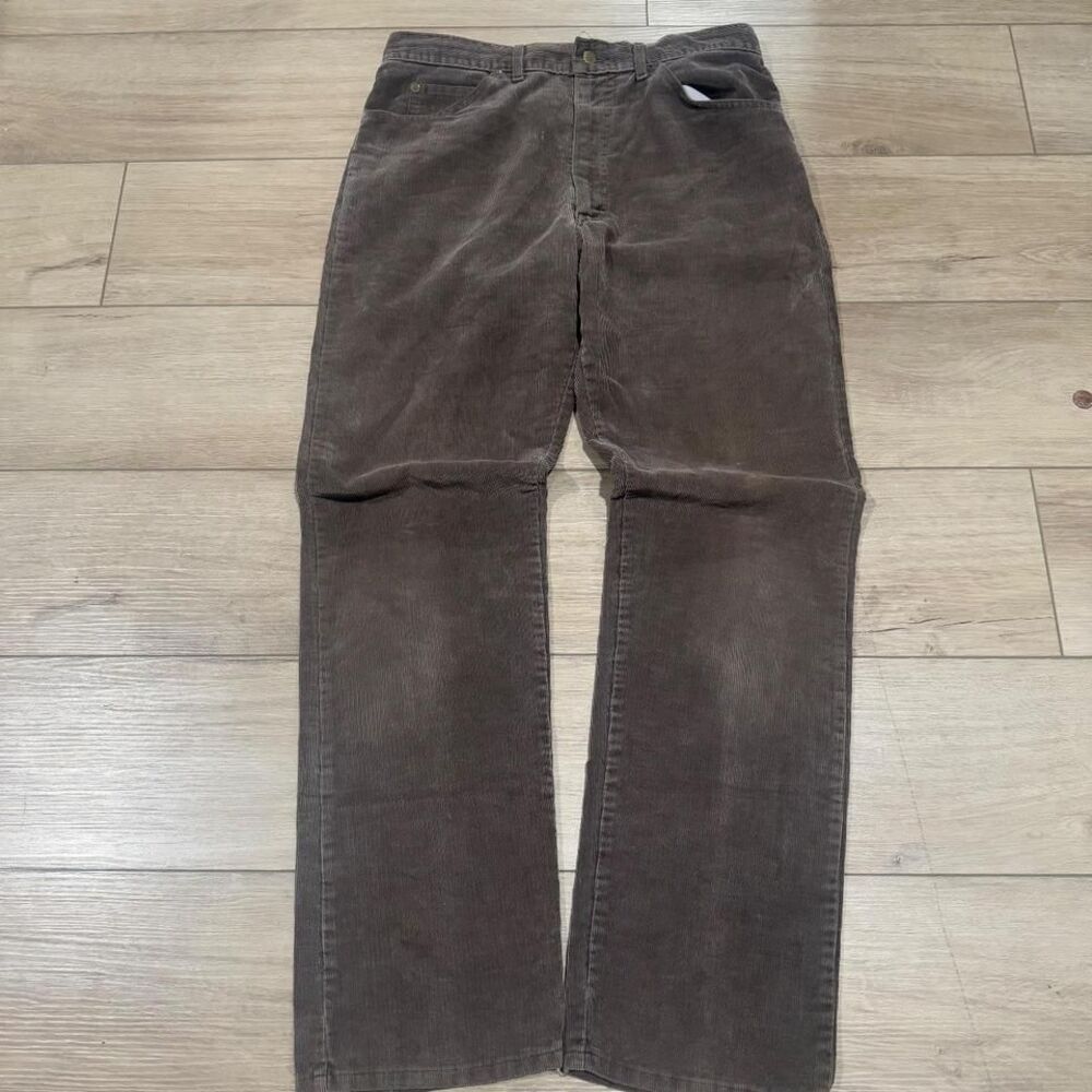 Vintage Y2K Faded Straight Leg Brown Lee Corduroy Pants